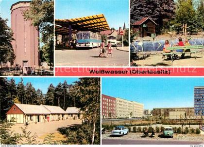 Weisswasser Oberlausitz Wasserturm Busbahnhof Tierpark Pionierlager Wohnkomplex