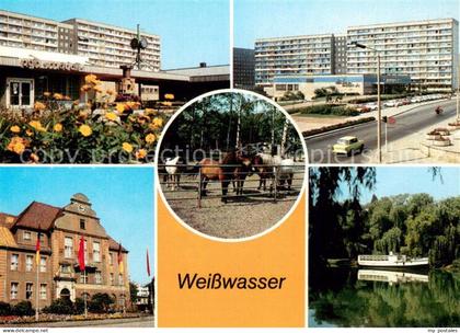 Weisswasser Oberlausitz Wohnkomplex am Wasserturm Kaufhaus Tiergarten Rathaus Ja
