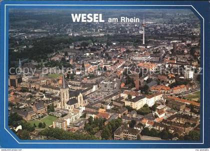 Wesel Rhein Fliegeraufnahme