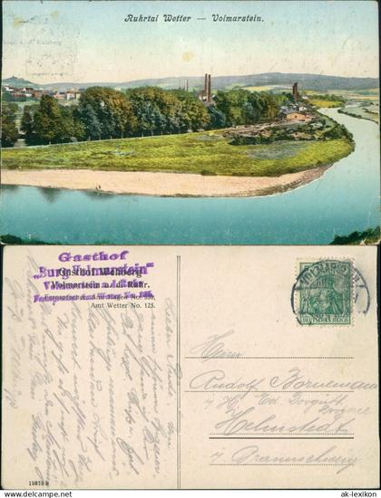 Volmarstein-Wetter (Ruhr) Ruhrtal Wetter Stadt Fabrikanlagen 1912