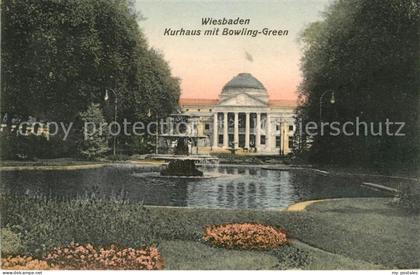 Wiesbaden Kurhaus mit Bowling Green
