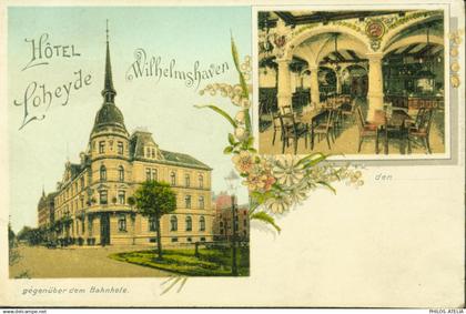 CP CPA Allemagne Basse-Saxe Wilhelmshaven Hôtel Loheyde
