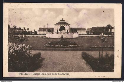 AK Willich, Garten-Anlagen vom Stahlwerk