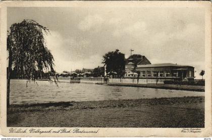CPA WILLICH Volkspark Park und restaurant GERMANY (25908)