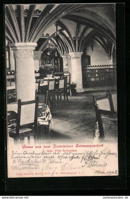AK Berlin-Schmargendorf, Restaurant Rathskeller