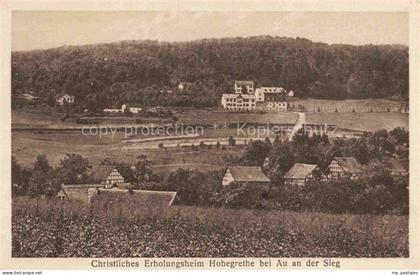 Au Siegkreis Windeck Panorama Christliches Erholungsheim Hohegrethe