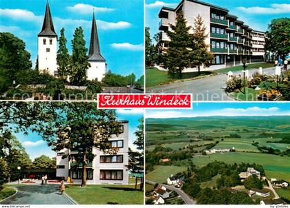 Leuscheid Kurhaus Windeck 1000jaehrige Kirche Luftbild