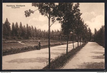 AK Hamburg-Winterhude, Stadtpark, Kurgarten