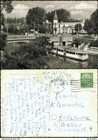 Winterhude (Mühlenkamp)-Hamburg Winterhuder Fährhaus, Schiff 1955