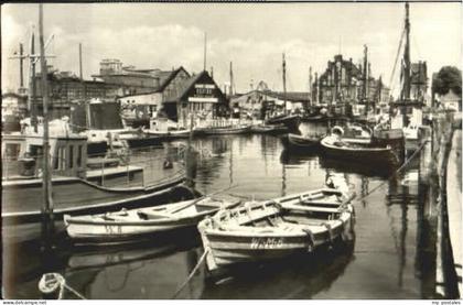 Wismar Mecklenburg Vorpommern Wismar Hafen ungelaufen ca. 1955