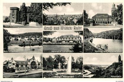 Witten Ruhr Haus Witten Rathaus Viadukt Hohenstein Hauptbahnhof