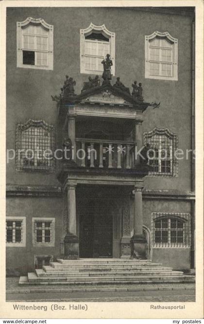 42487347 Wittenberg Lutherstadt Rathausportal Wittenberg Lutherstadt