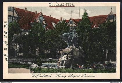 AK Wolfenbüttel, Herzog August-Brunnen