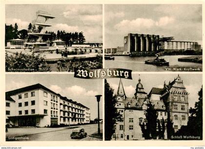 Wolfsburg Schwimmstadion VW-Werk Kraftwerk Ledigenheim Schloss Wolfsburg