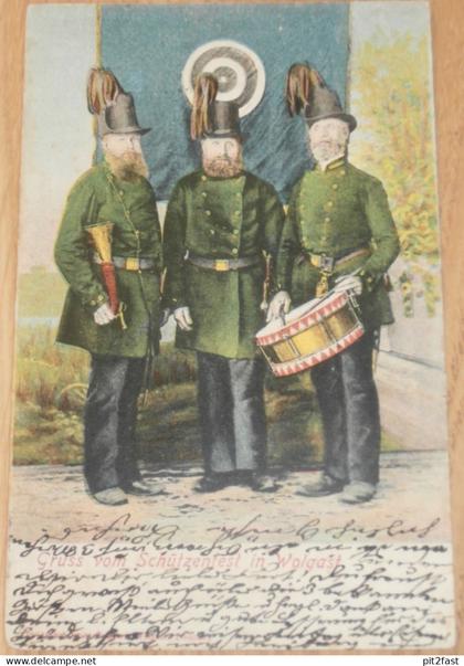 Schützenfest Wolgast 1904 , Schützenzunft , Schützenverein , Mecklenburg , AK , Ansichtskarte !!