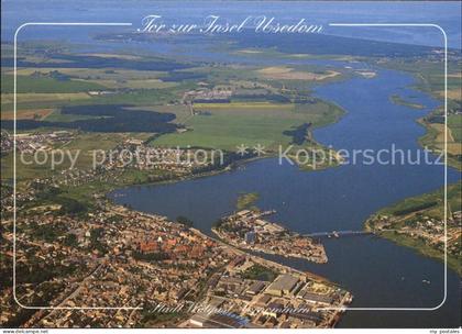 Wolgast Mecklenburg-Vorpommern Fliegeraufnahme mit Peenemuendung