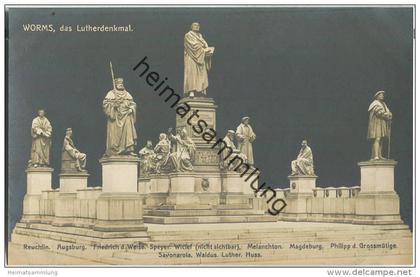 Worms - Lutherdenkmal - Verlag Carl Scheuermann Worms