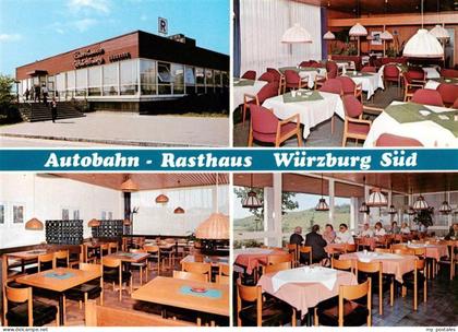 Wuerzburg Bayern Autobahn Rasthaus Wuerzburg Sued Gastraeume