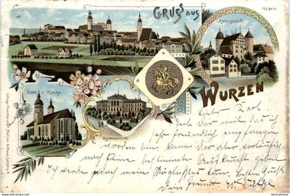 Gruss aus Wurzen - Litho