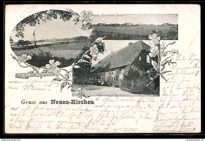 AK Neuenkirchen / Zarrentin, Baumanns Gasthaus, Gutshof und Pfarrgarten