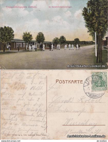 Zeithain Truppenübungsplatz Zeithain - Im Kavallerie-Barackenlager 1909