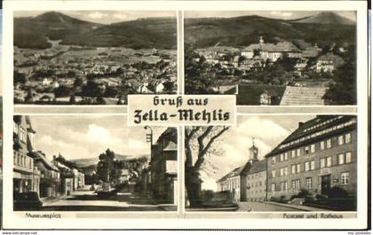 Zella-Mehlis Zella Mehlis Museumsplatz Postamt Rathaus x 1962