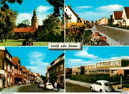 Zeven Kirche Hauptstrasse Ortsansicht