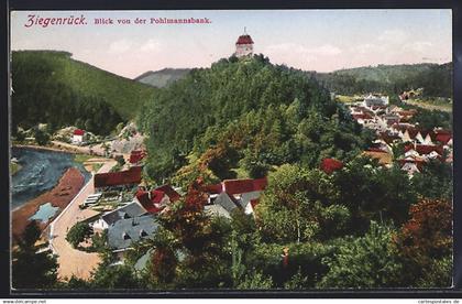 AK Ziegenrück / Saaletal, Blick von der Pohlmannsbank