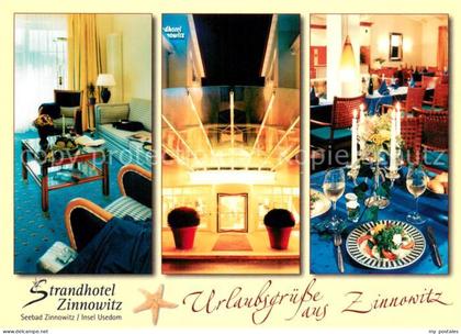 Zinnowitz Ostseebad Strandhotel Zinnowitz Zimmer Foyer Gaststube