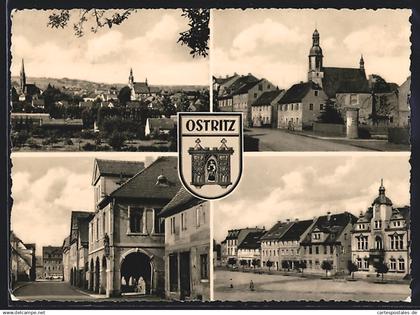 AK Ostritz /Oberlausitz, Klosterstrasse, Zittauerstrasse, Marktplatz