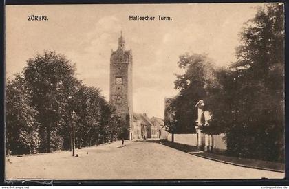 AK Zörbig, Hallescher Turm