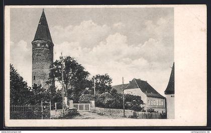 AK Zörbig, Steinturm, Wohnhaus