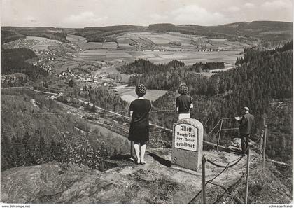 AK Albernau Aussichtspunkt Felsen Kanzel Muldental a Zschorlau Bockau Schneeberg Aue Burkhardtsgrün Erzgebirge DDR