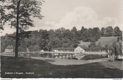 AK Zwönitz Freibad Schwimmbad Bad a Niederzwönitz Affalter Lenkersdorf Dorfchemnitz Lößnitz Gablenz Erzgebirge DDR