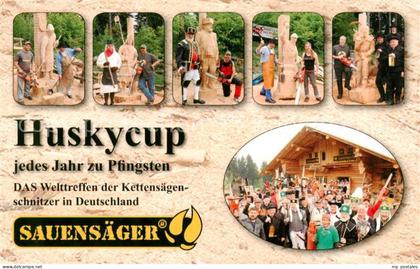 Blockhausen Dorfchemnitz Welttreffen der Kettensaegenschnitzer in Deutschland De