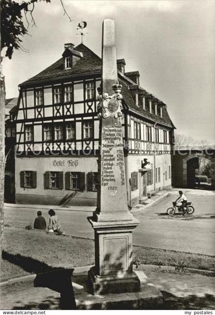 Zwoenitz Distanzsaeule Hotel Ross