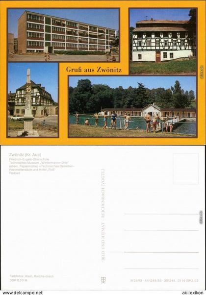 Zwönitz Erzgebirge Oberschule, Technische Museum "Wintermannmühle" 1986