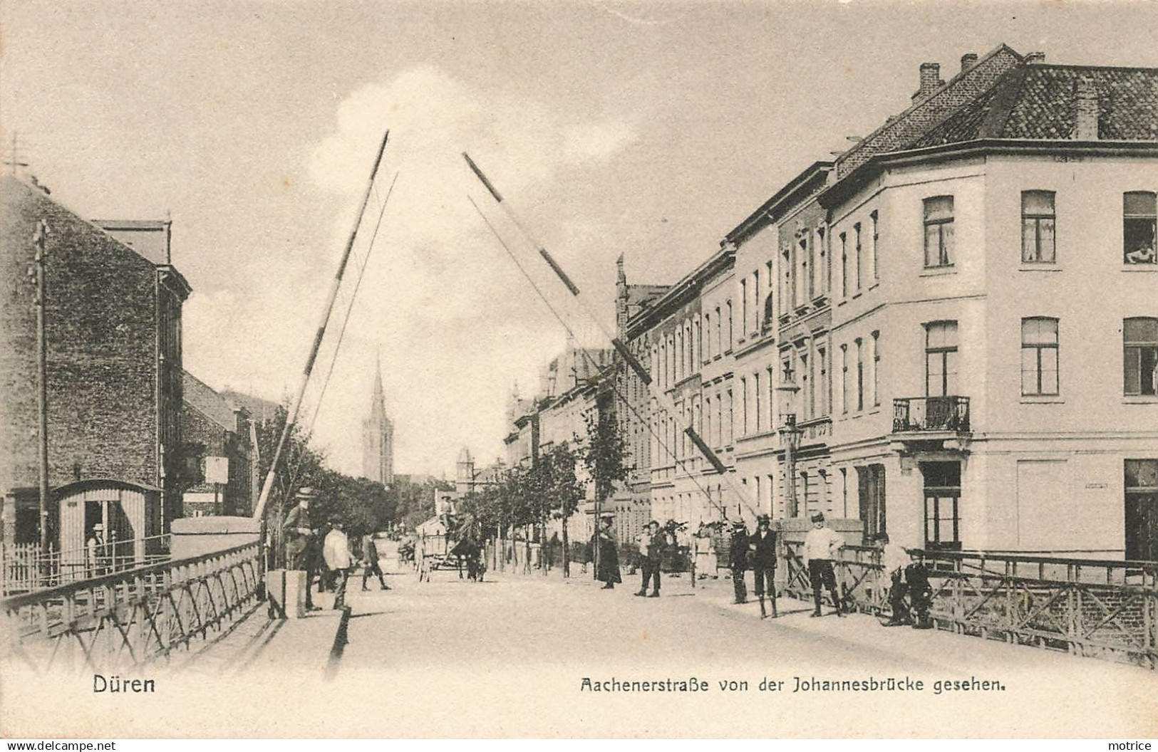 DÜREN/DUEREN - Aachenerstrasse von der Johannesbrücke gesehen.