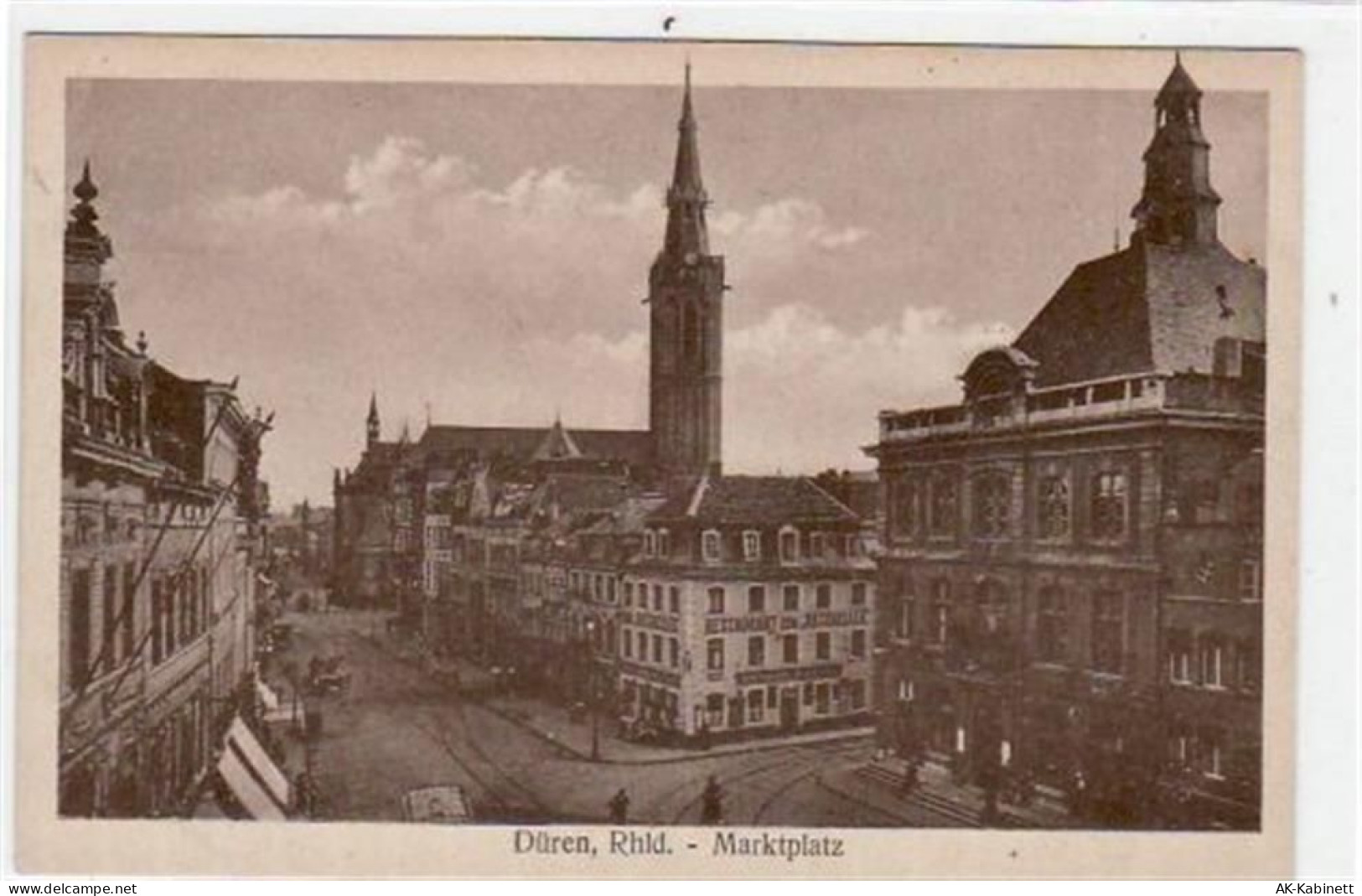 Düren mit Blick auf den Marktplatz ungelaufen Gute Erhaltung. - 39052287