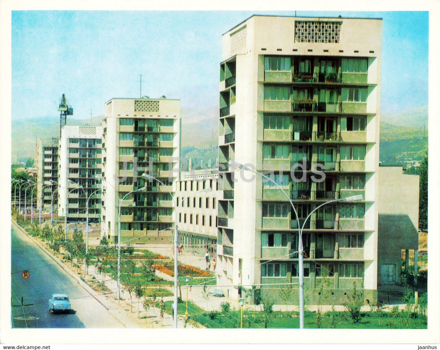 Dushanbe - Lenin avenue - 1974 - Tajikistan USSR - unused