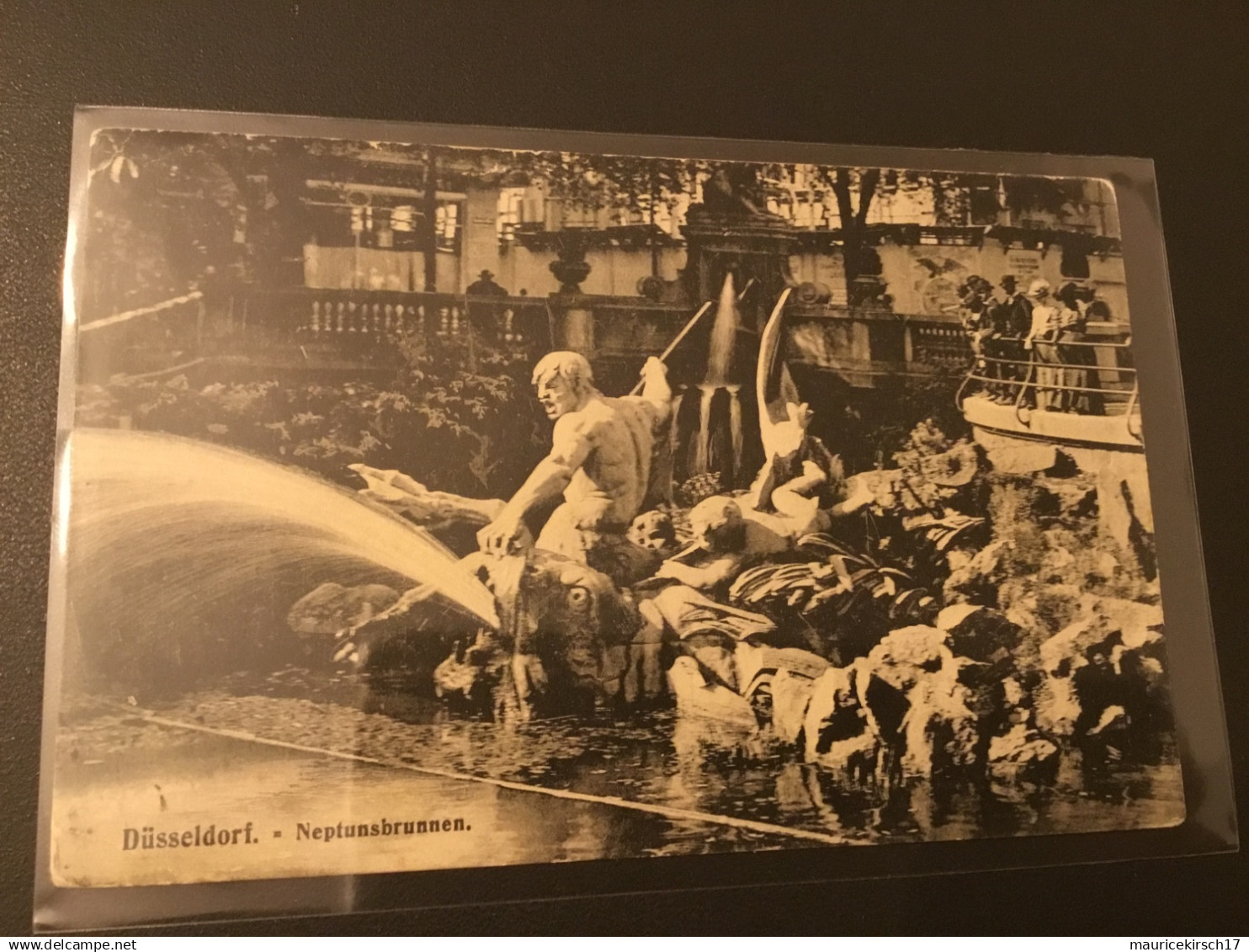 Düsseldorf 1910 neptunsbrunnen ouffet liege