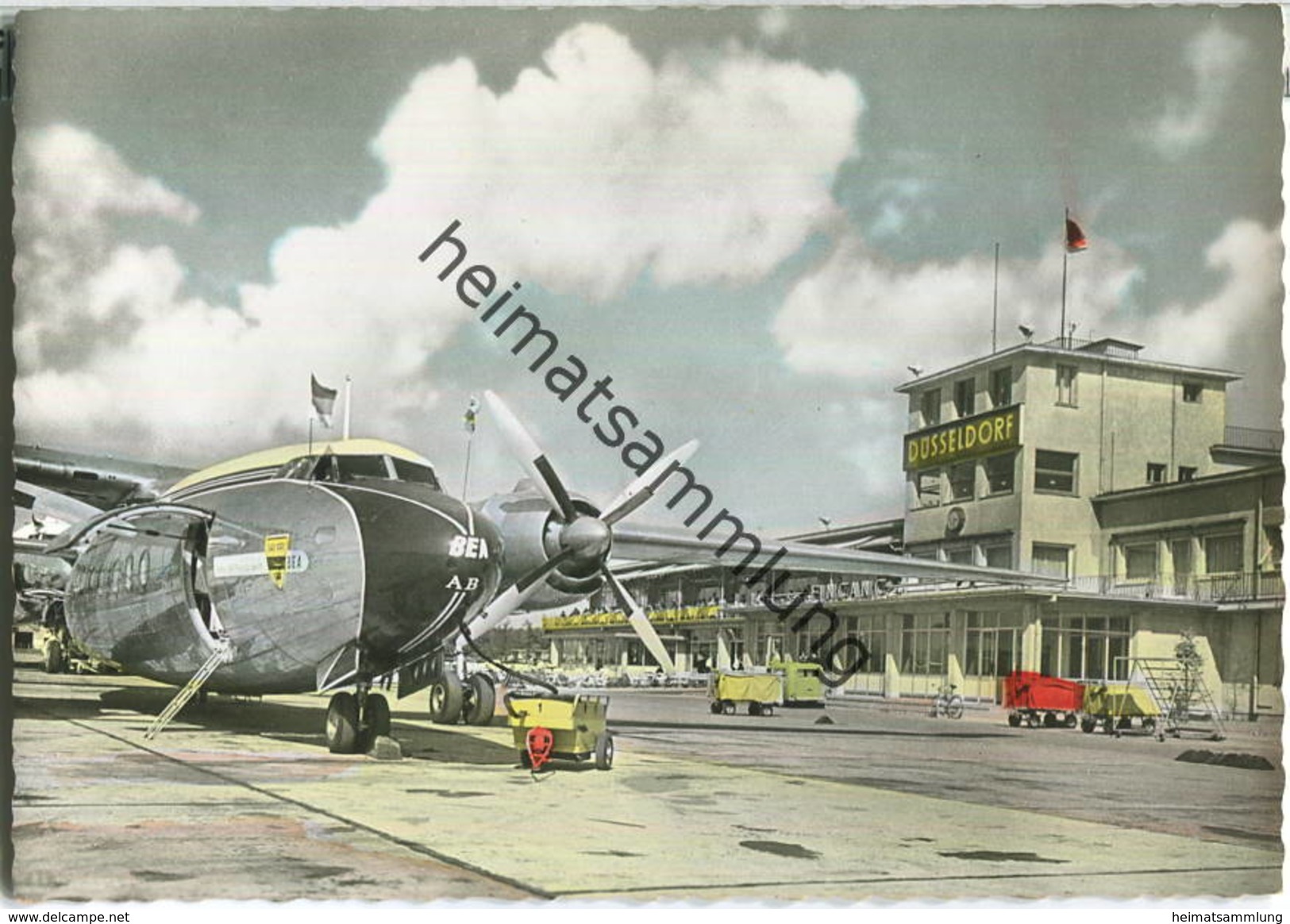 Düsseldorf - Flughafen - BEA - Foto-Ansichtskarte