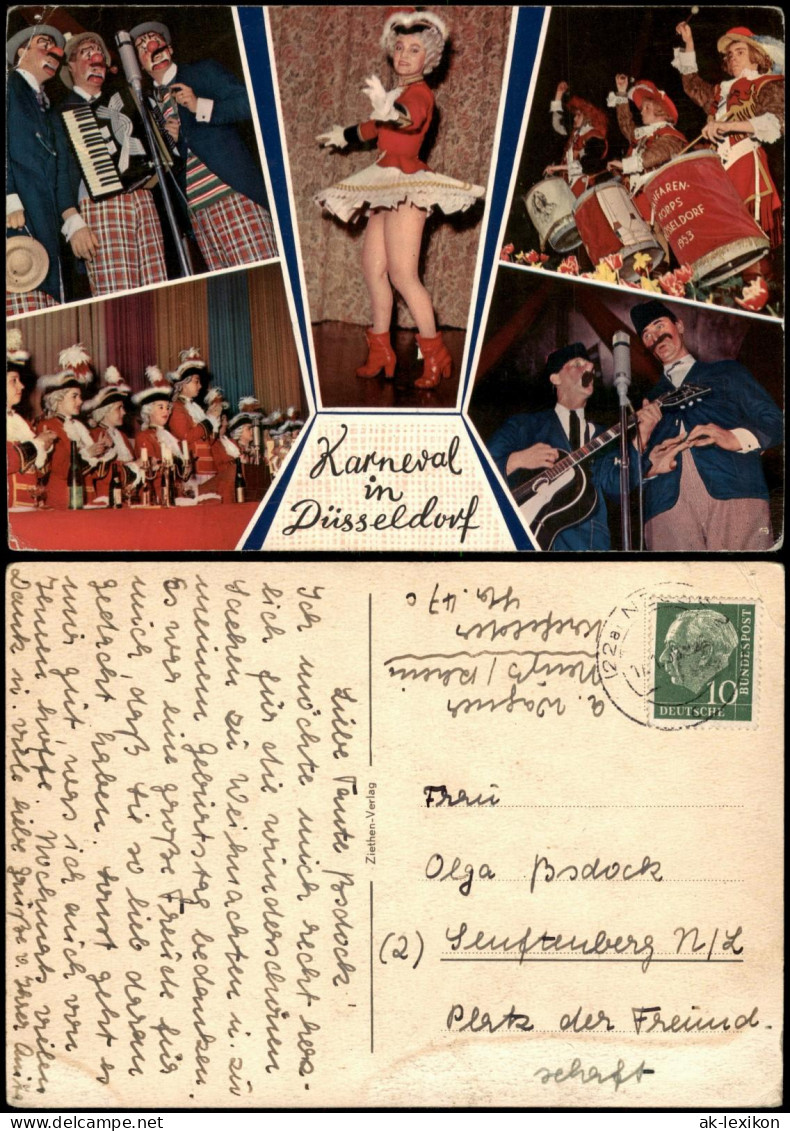 Düsseldorf Karneval Fastnacht Personen Narren Funkenmariechen 1960