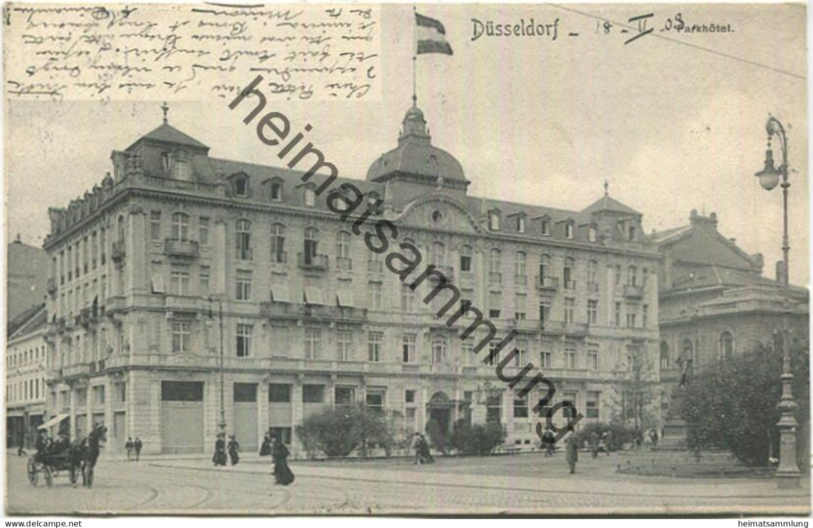 Düsseldorf - Parkhotel - Verlag Friedr. Wolfrum Düsseldorf gel. 1903