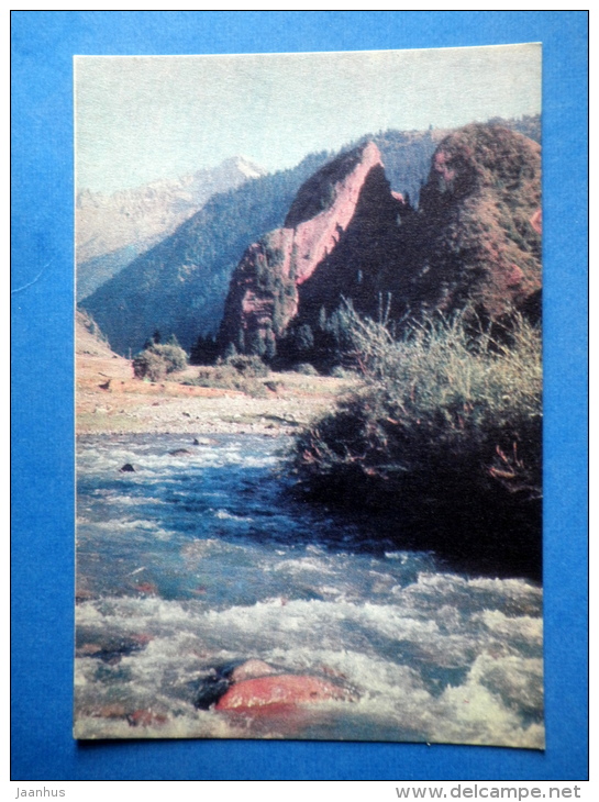Dzhety Oguz , Broken Heart rock - Nature of Kyrgyzstan - 1969 - Kyrgyzstan USSR - unused