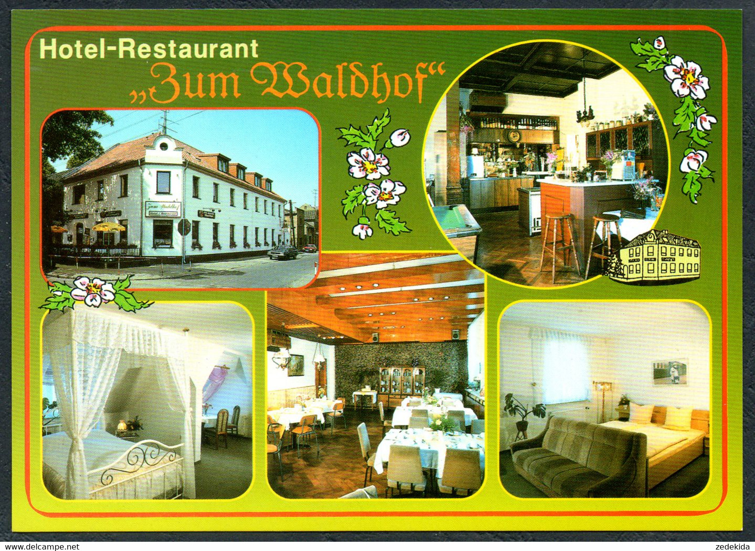 E5296 - TOP Neupetershain Hotel Restaurant Zum Waldhof - Bild und Heimat Reichenbach Qualitätskarte
