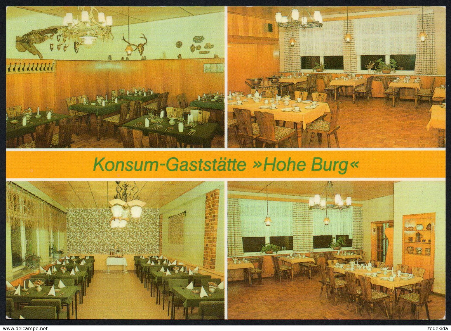 E7463 - TOP Schlemmin - Konsum Gaststätte Hohe Burg - Bild und Heimat Reichenbach