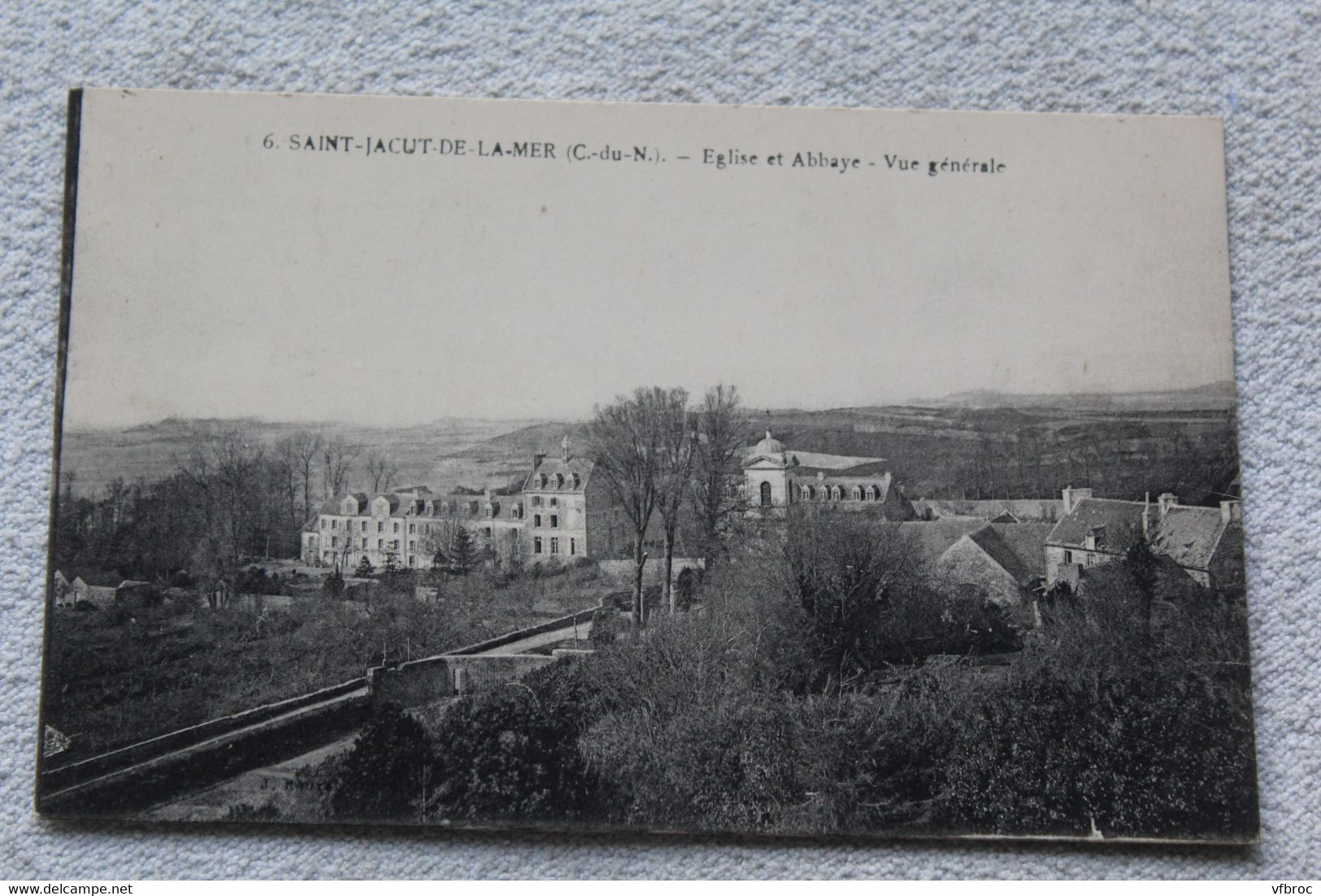 E788, Saint Jacut de la mer, église et abbaye, vue générale, Cotes d'Armor 22