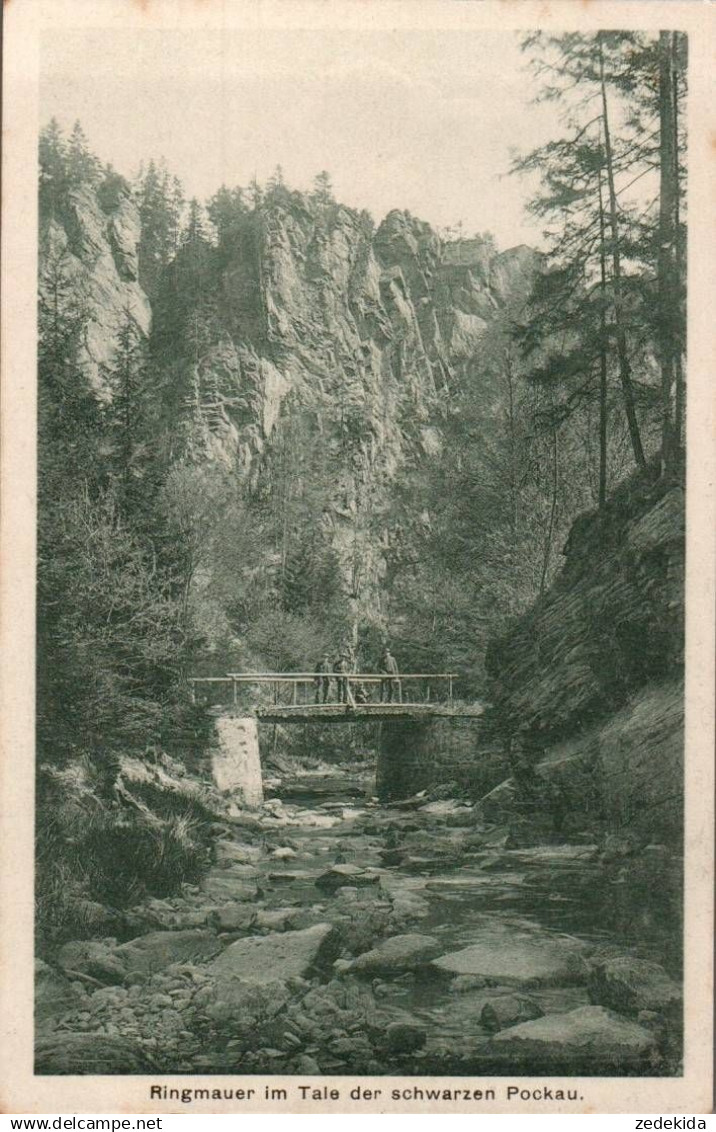 E9483 - Zöblitz  Ringmauer Schwarze Pockau - Verlag Paul Knäbchen