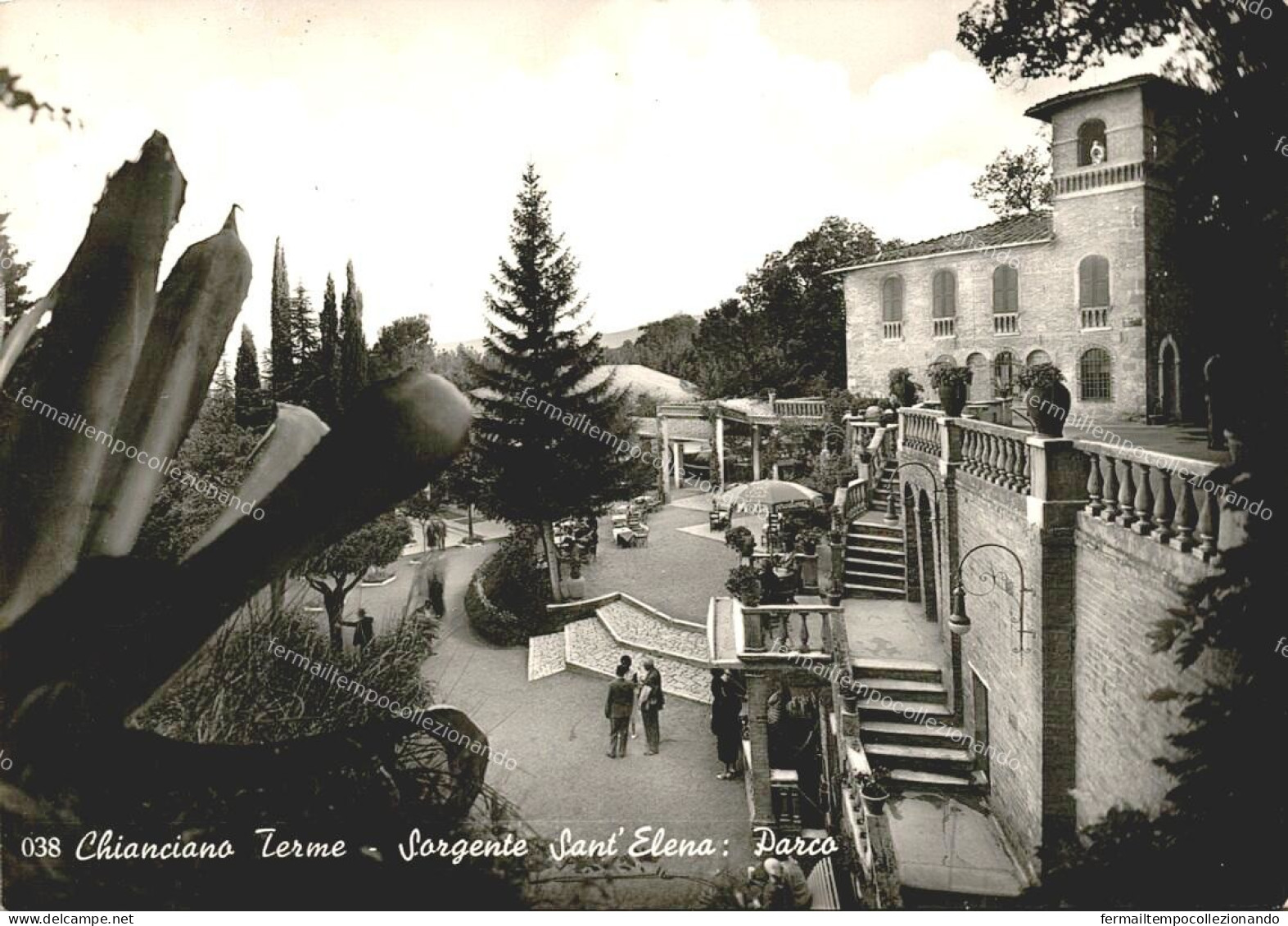 ea1052 cartolina chianciano terme,sorgente sant'elena,provincia di siena